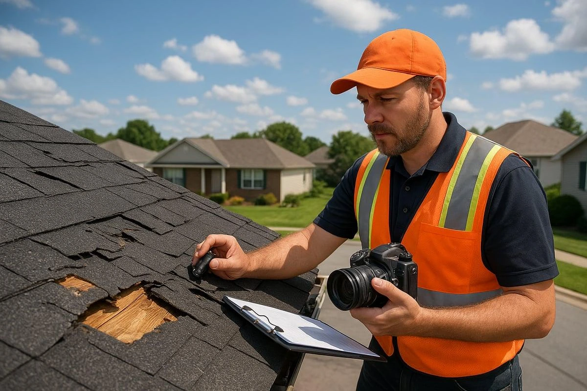 Repair Estimate Insurance claim repair estimate for storm-damaged property