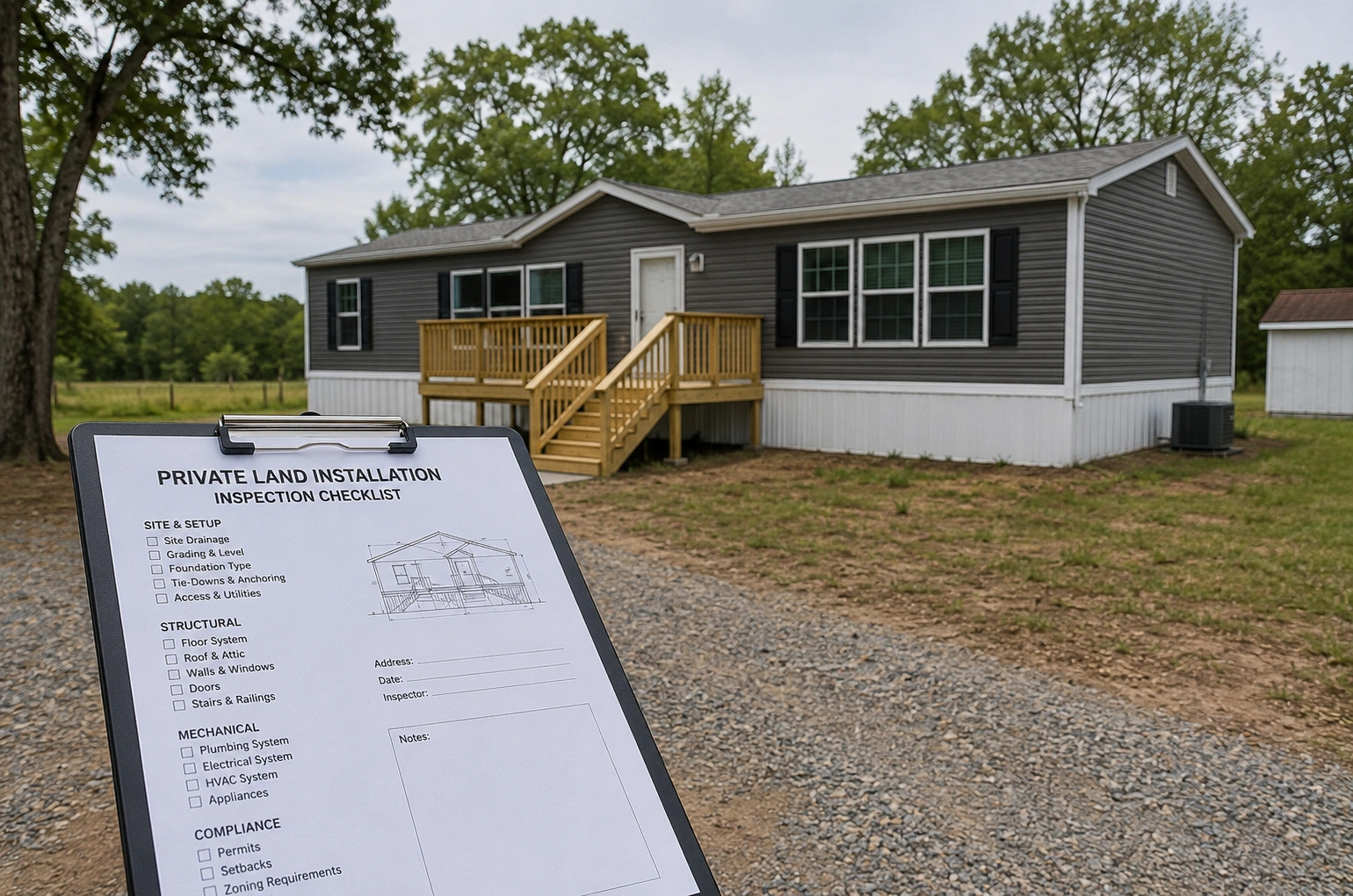 4 Point Insurance Inspection Private Land Installations
