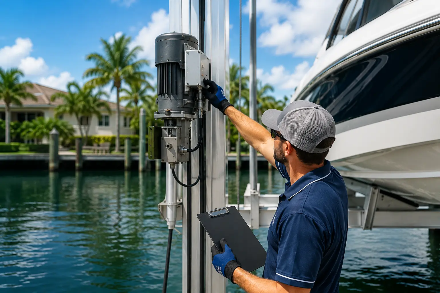 Boat Lift Inspection Annual Preventive Maintenance
