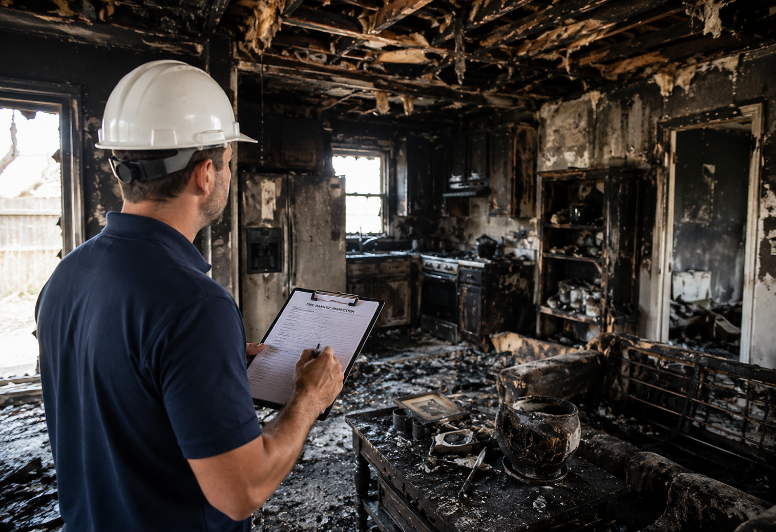 Insurance Claims Inspection Fire and Smoke Damage Claims