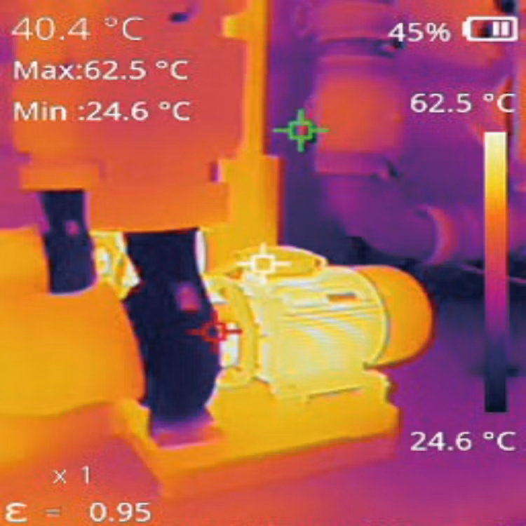 Infrared Mechanical Inspections Uncooled Infrared Detector Handheld Thermal Camera for HVAC Leak Detection Thermal Imaging Camera